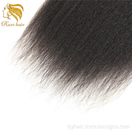 Lsy Wholesale Kinky Straight Hair Weave In New York, Luxury Hair Packaging No Tangle No Shed Crochet Braiding Human Hair Weave